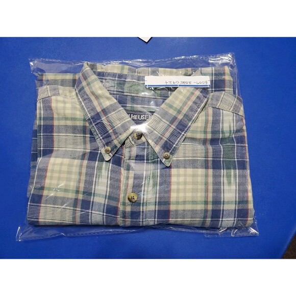 VAN HEUSEN Heavy weight cotton short sleeves southwest style XL Made in India - Picture 16 of 16